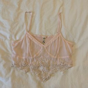 Free People lace crop top